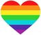 Pride Heart Rainbow Sticker Vinyl - 4 Inch Full Color Bumper Sticker Decal for Indoor or Outdoor Car Vehicle Automobile Truck Tumbler Luggage Notebook Laptop Hard Hat Helmet